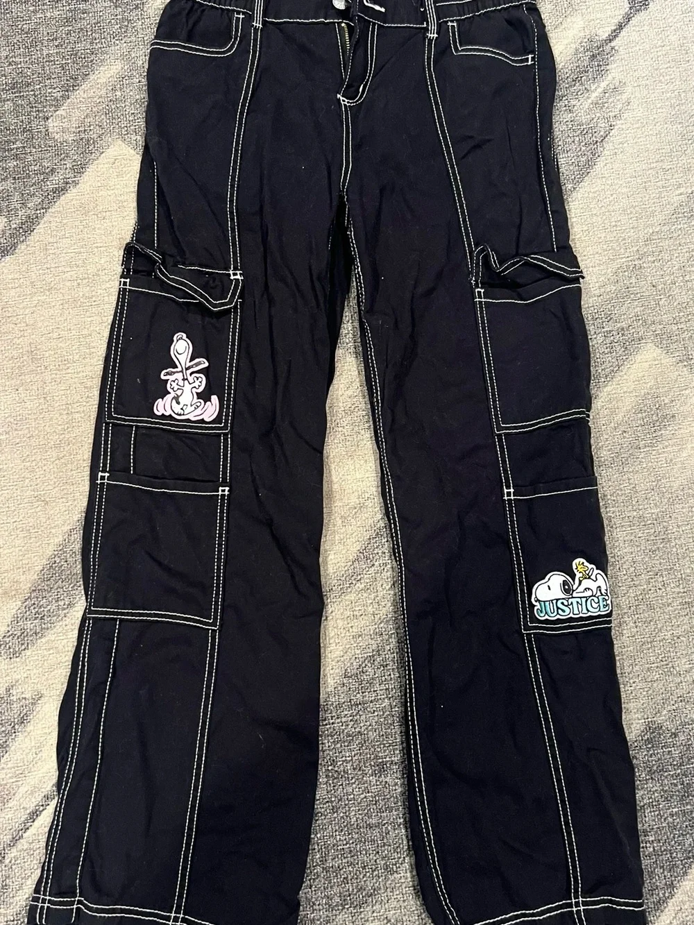 Justice Black Cargo pants